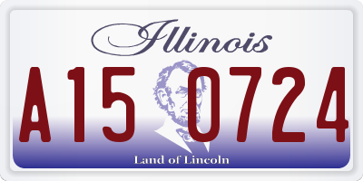 IL license plate A150724