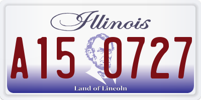 IL license plate A150727