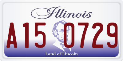 IL license plate A150729