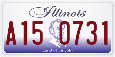IL license plate A150731