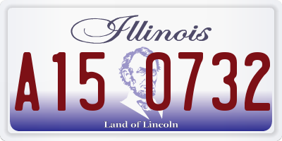 IL license plate A150732