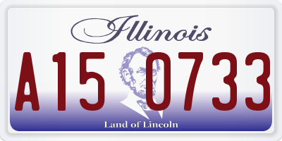 IL license plate A150733