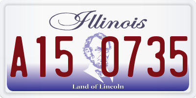 IL license plate A150735
