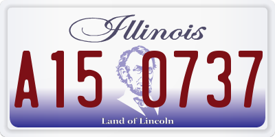 IL license plate A150737