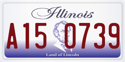 IL license plate A150739