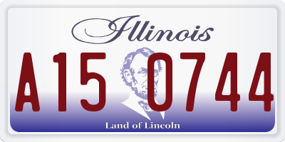 IL license plate A150744