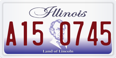IL license plate A150745