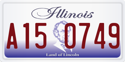 IL license plate A150749