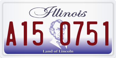 IL license plate A150751