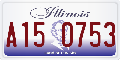 IL license plate A150753