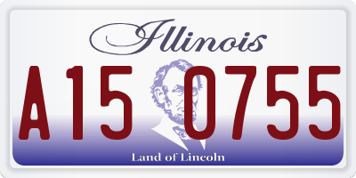 IL license plate A150755