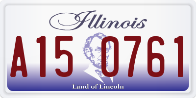IL license plate A150761