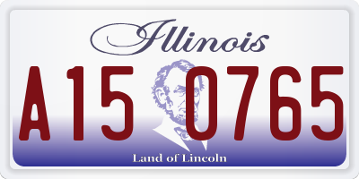 IL license plate A150765
