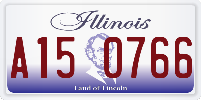 IL license plate A150766