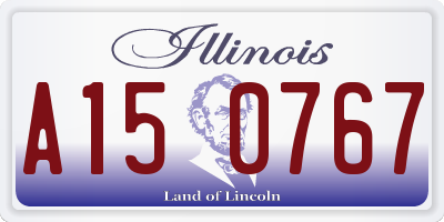 IL license plate A150767