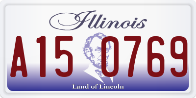 IL license plate A150769