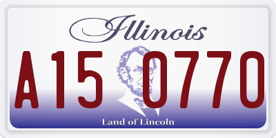 IL license plate A150770