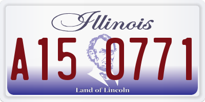 IL license plate A150771