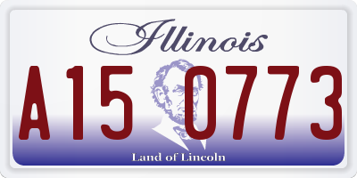 IL license plate A150773