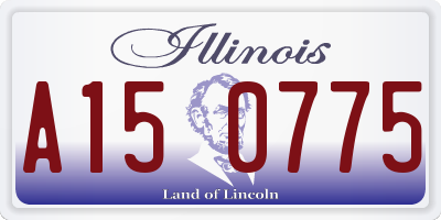 IL license plate A150775