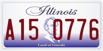 IL license plate A150776