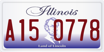 IL license plate A150778