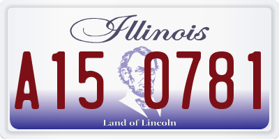 IL license plate A150781