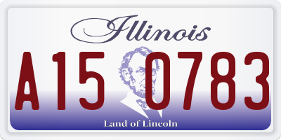 IL license plate A150783