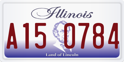 IL license plate A150784