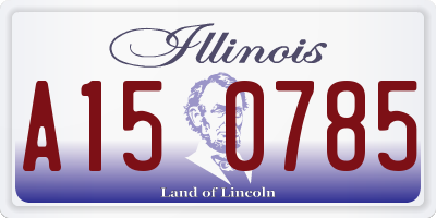 IL license plate A150785