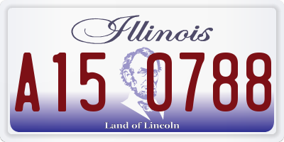 IL license plate A150788