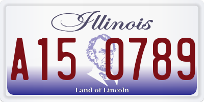 IL license plate A150789