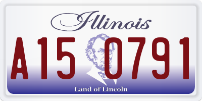 IL license plate A150791