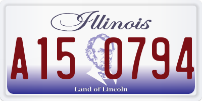 IL license plate A150794