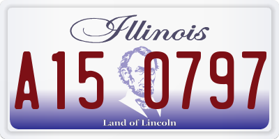 IL license plate A150797