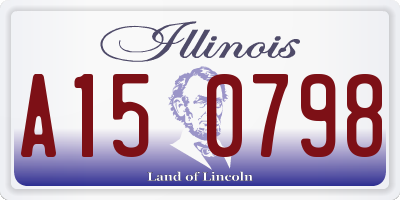 IL license plate A150798