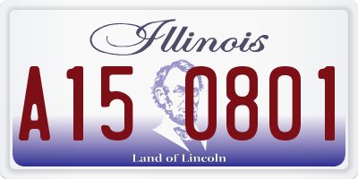 IL license plate A150801