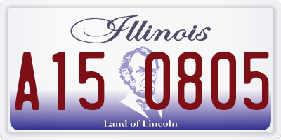 IL license plate A150805