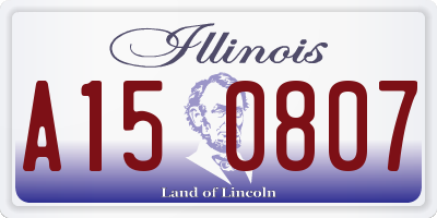 IL license plate A150807