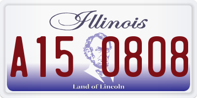 IL license plate A150808