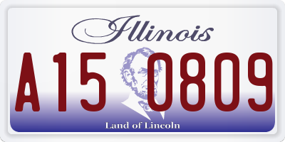 IL license plate A150809