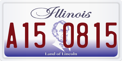 IL license plate A150815
