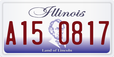 IL license plate A150817