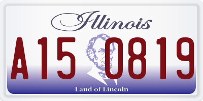 IL license plate A150819