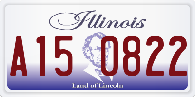 IL license plate A150822