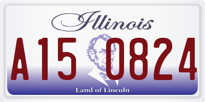IL license plate A150824