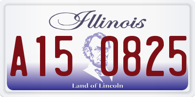 IL license plate A150825