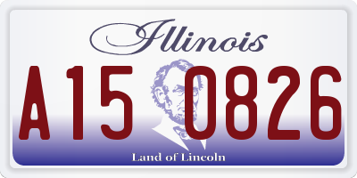 IL license plate A150826
