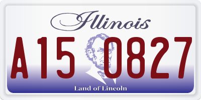 IL license plate A150827