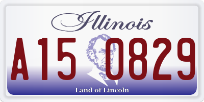 IL license plate A150829